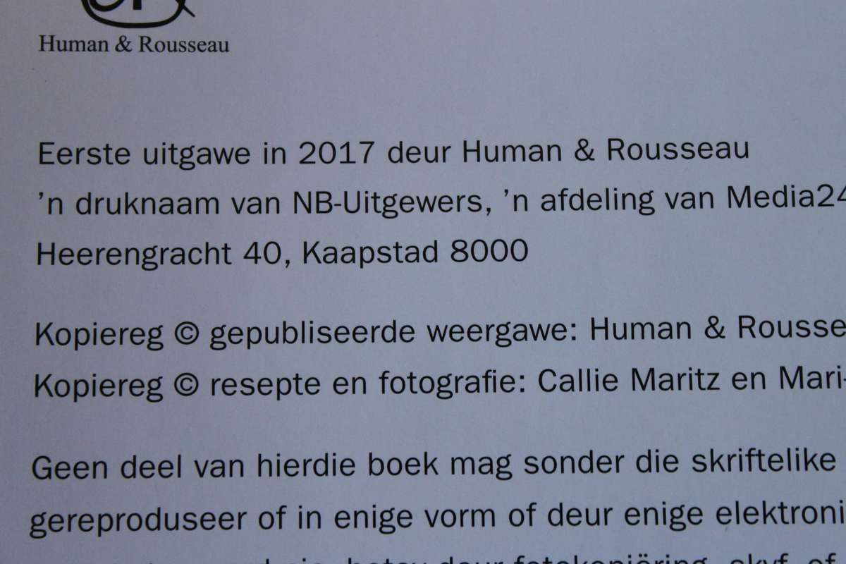 DIE SUID-AFRIKAANSE MELKTERT-VERSAMELING  deur Callie Maritz & Mari-Louis Guy