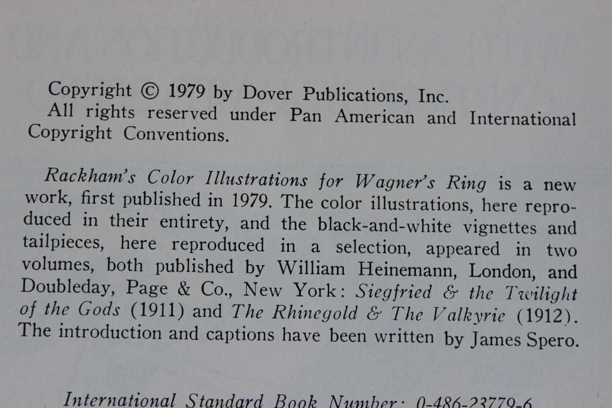 ARTHUR PACKHAM  Rackhams Color Illustrations for Wagners "Ring"