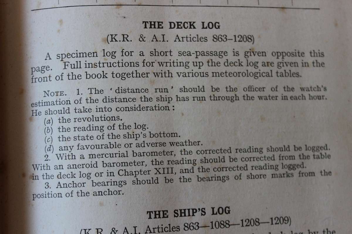 ADMIRALTY NAVIGATION MANUAL  Volume 1  1938