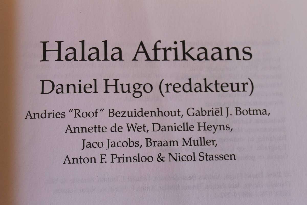 HALALA AFRIKAANS  Die Biografie van Afrikaans  Redakteur Daniel Hugo