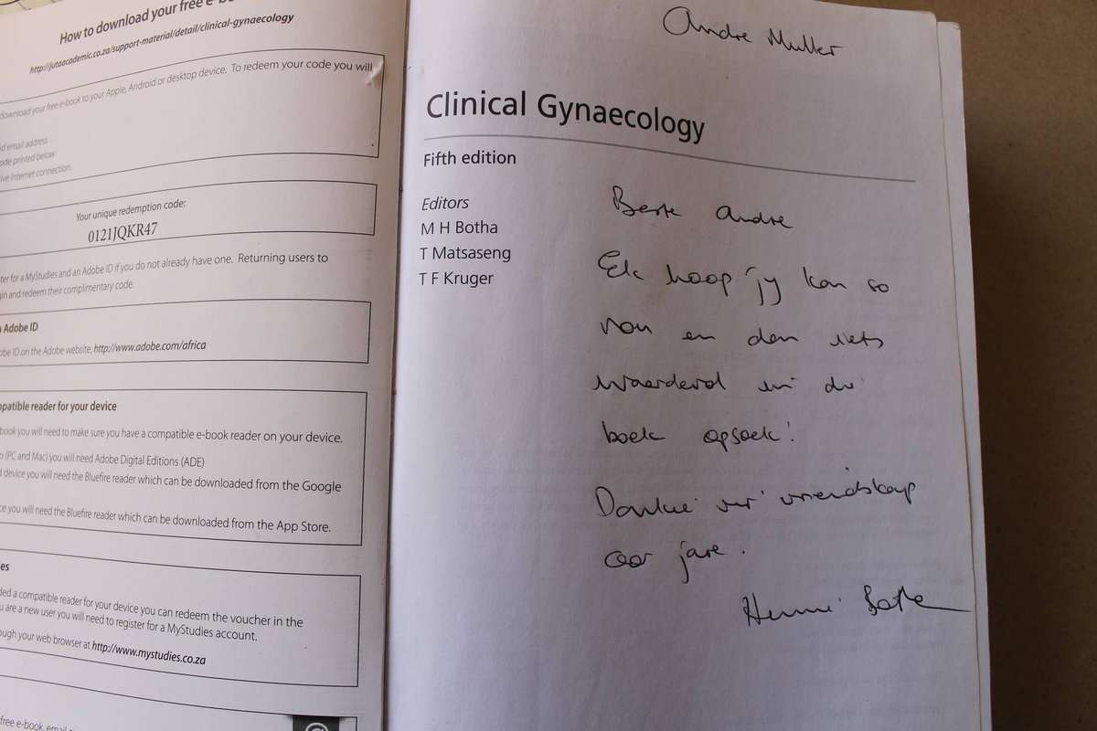 CLINICAL GYNAECOLOGY  Editors M H Botha/T Matsaseng/T F Kruger  Fifth Edition 2016