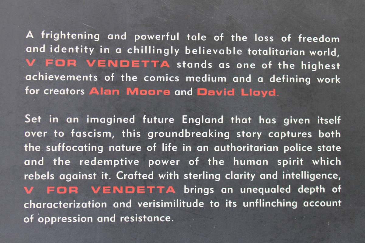 V FOR VENDETTA  by Alan Moore and David Lloyd with Steve Witaker and Siobhan Dodds