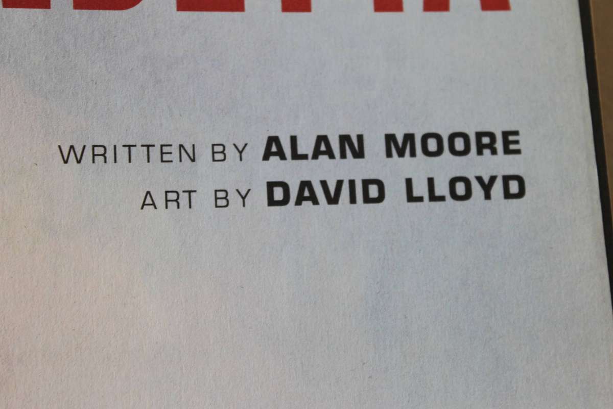 V FOR VENDETTA  by Alan Moore and David Lloyd with Steve Witaker and Siobhan Dodds