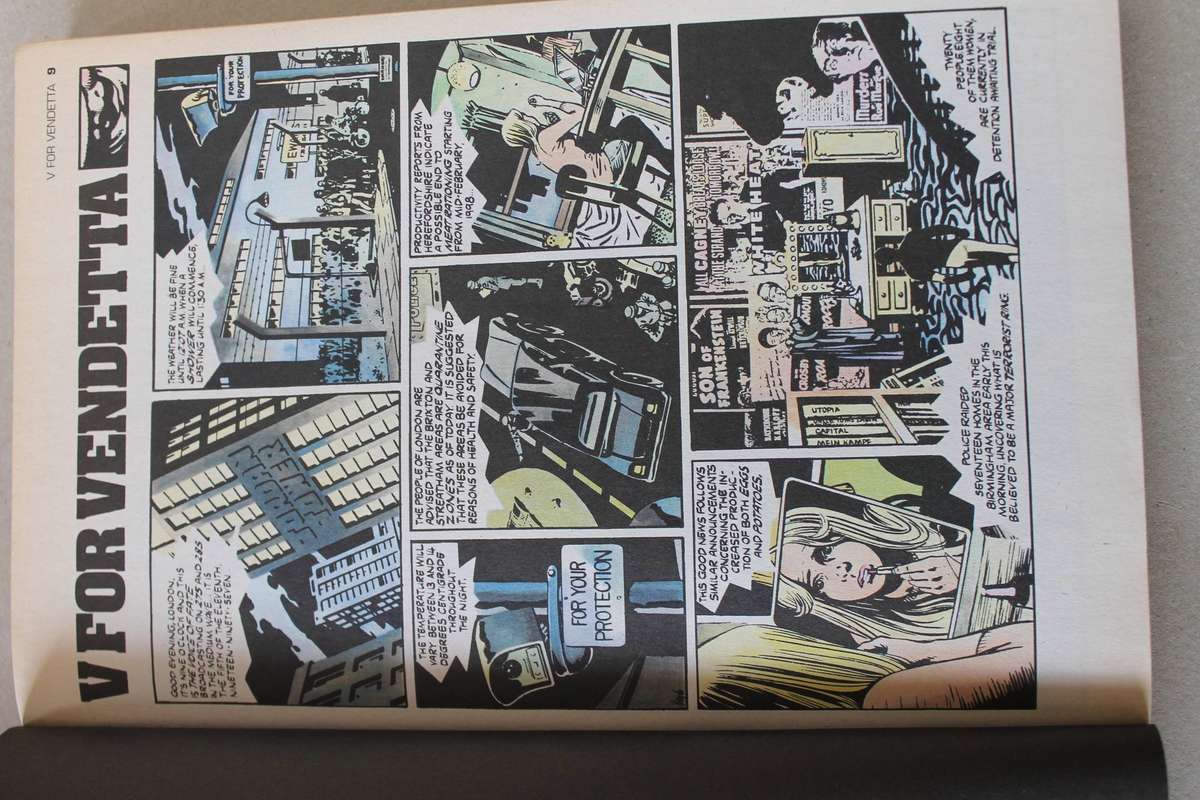 V FOR VENDETTA  by Alan Moore and David Lloyd with Steve Witaker and Siobhan Dodds