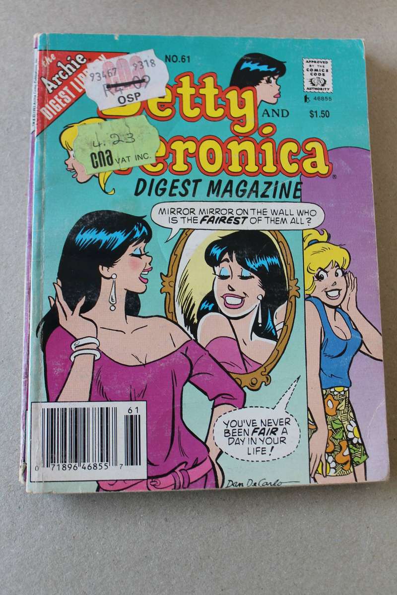 THE ARCHIE DIGEST LIBRARY: Betty and Veronica Comics Digest Magazine  Nine Magazines
