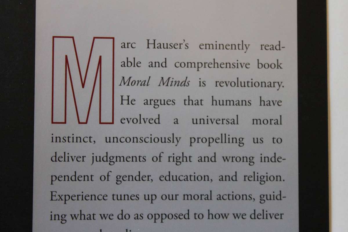 MORAL MINDS  by Marc D. Hauser