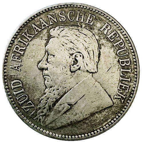 1892 ZAR 5 shillings filler coin