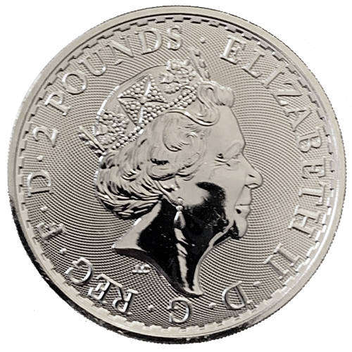 United Kingdom Britannia 1oz .999 silver 4 key dates coin set Queen Elizabeth II King Charles III