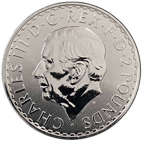 United Kingdom Britannia 1oz .999 silver 4 key dates coin set Queen Elizabeth II King Charles III