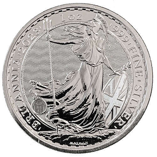 United Kingdom Britannia 1oz .999 silver 4 key dates coin set Queen Elizabeth II King Charles III