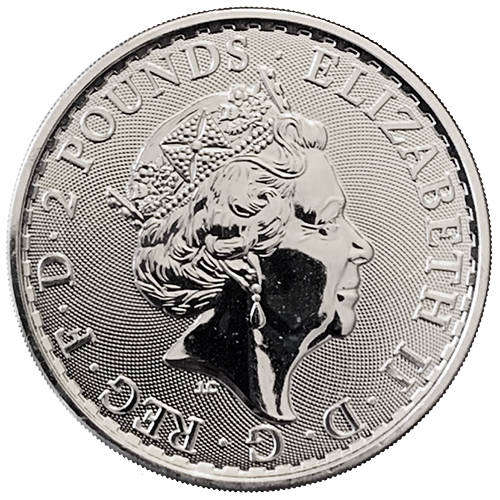 United Kingdom Britannia 1oz .999 silver 4 key dates coin set Queen Elizabeth II King Charles III