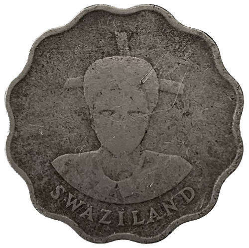 1986 Swaziland 20 Cents Mswati III 1st portrait