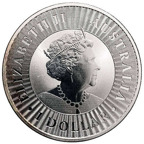 2021 Australia Elizabeth II 6th Portrait - 1 Dollar Australian Kangaroo 1oz silver