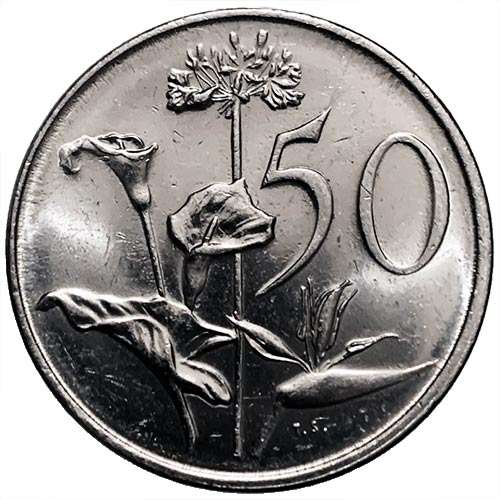 1989 South Africa 50c AU