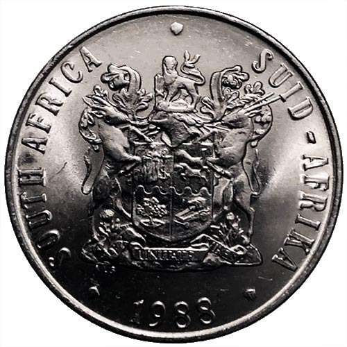 1988 South Africa 50c AU