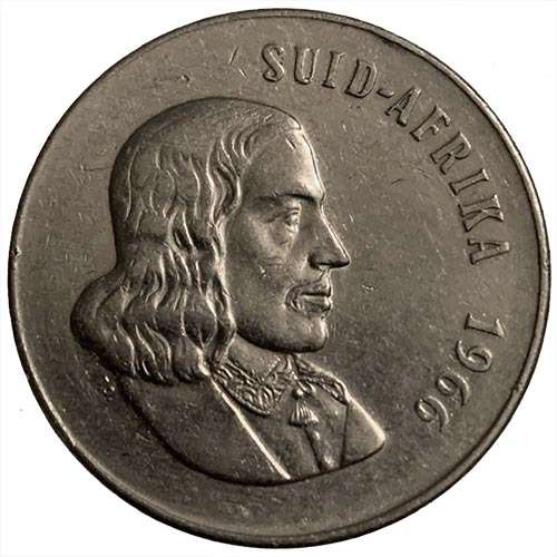 1966 South Africa Afrikaans F 50c
