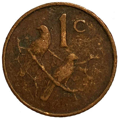 1967 South Africa Jan Van Riebeeck English 2nd Decimal 1c Bronze