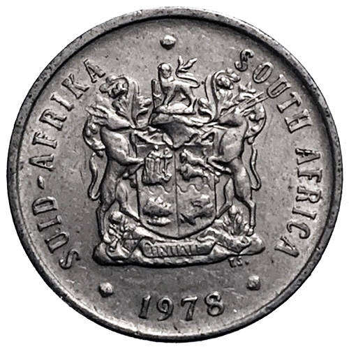 1978 South Africa Coat of Arms 20c 2nd Decimal