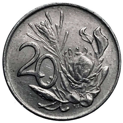 1978 South Africa Coat of Arms 20c 2nd Decimal