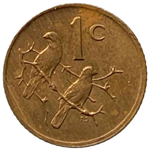 1981 South Africa Coat of Arms 2nd Decimal 1c bronze