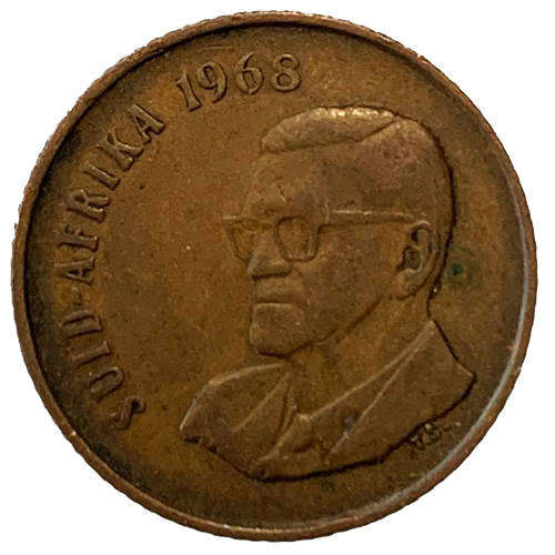 1968 South Africa Charles Swart Afrikaans 2c Bronze