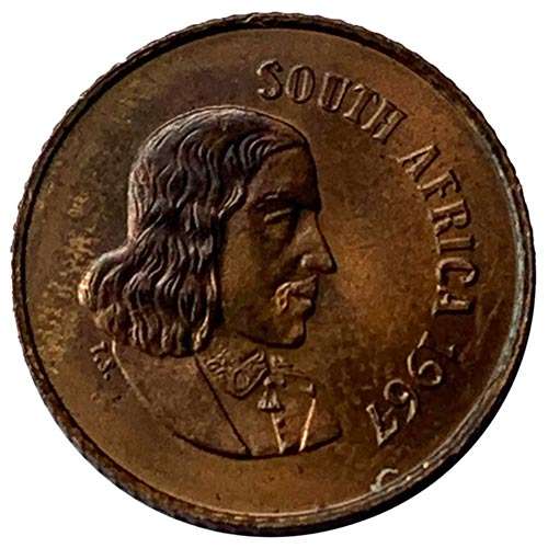 1967 South Africa English 1c uncirculated bronze