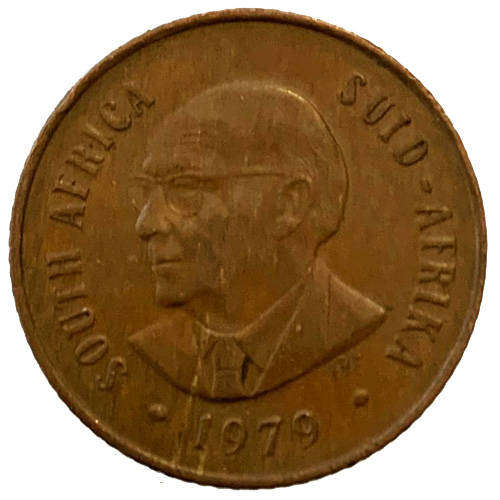 1979 South Africa Nicolaas J. Diederichs 2nd decimal 2c Bronze