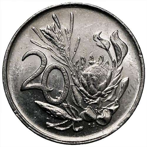 1986 South Africa 20c  XF