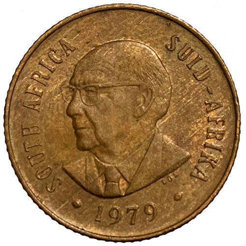 1979 South Africa Nicolaas J. Diederichs 2nd decimal 2c Bronze