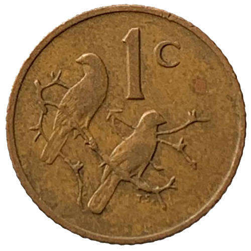 1973 South Africa Coat of Arms 2nd Decimal 1c bronze
