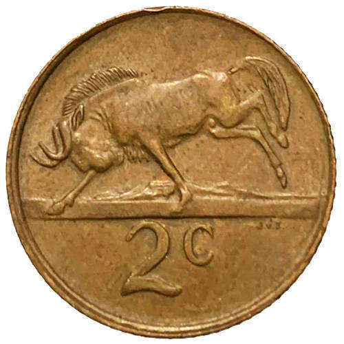 1982 South Africa 2nd decimal 2c bronze Balthazar J. Vorster