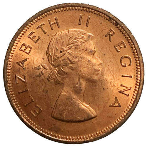 1960 South Africa 1 Penny - Elizabeth II 1st portrait