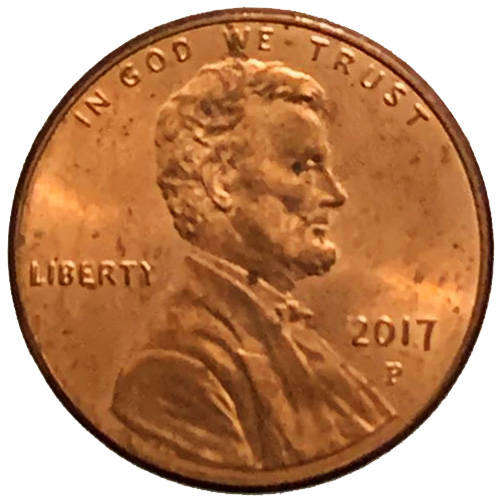 2017 USA 1 Cent