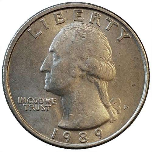 1989 USA Washington Quarter Dollar