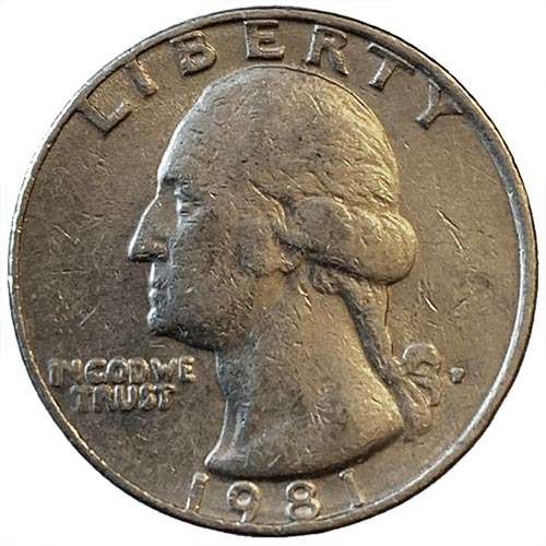 1981 USA Quarter dollar Fine