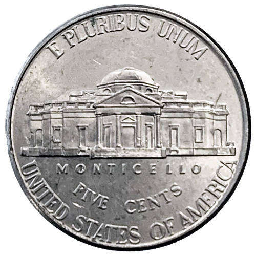 2017 USA 5 Cents Jefferson Nickel 2nd portrait, Return to Monticello