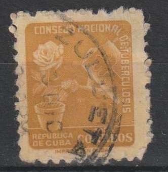 Cuba Tax for the National Council of Tubercolosis Fund 1955
