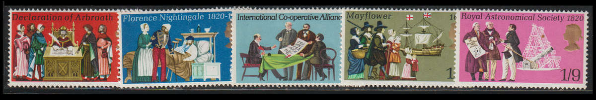 Great Britain UMM Set Anniversaries 1970 CV R35