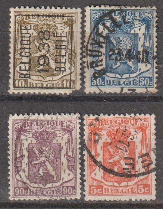 Belgium 4 Stamps 1936