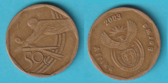 South Africa Cricket 50c 2003