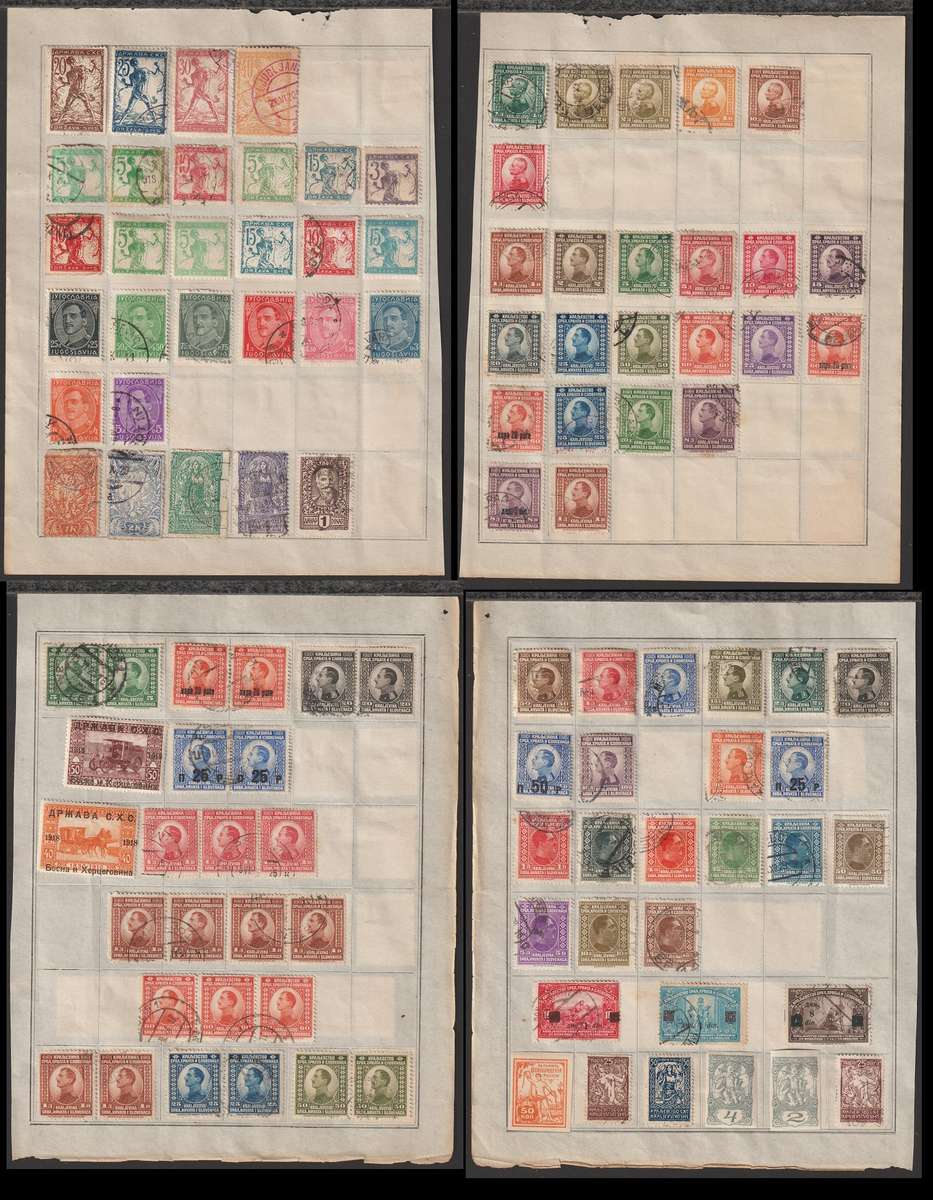 Yugoslavia Kingdom of Serbs, Croats and Slovenes on Album Pages Great CV