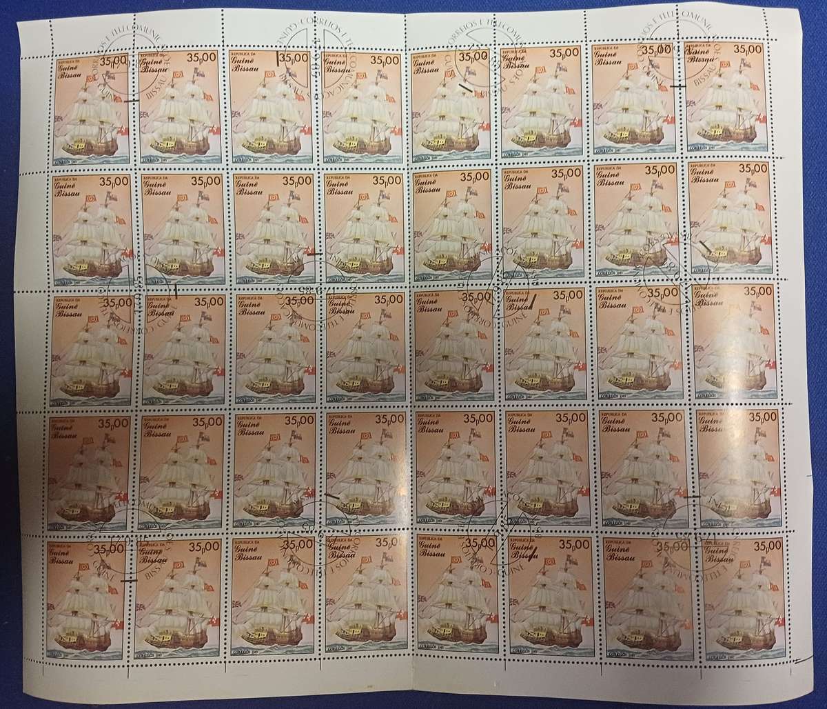 Guinea Bissau 4x Full Sheets CV R1290+ (Folded)