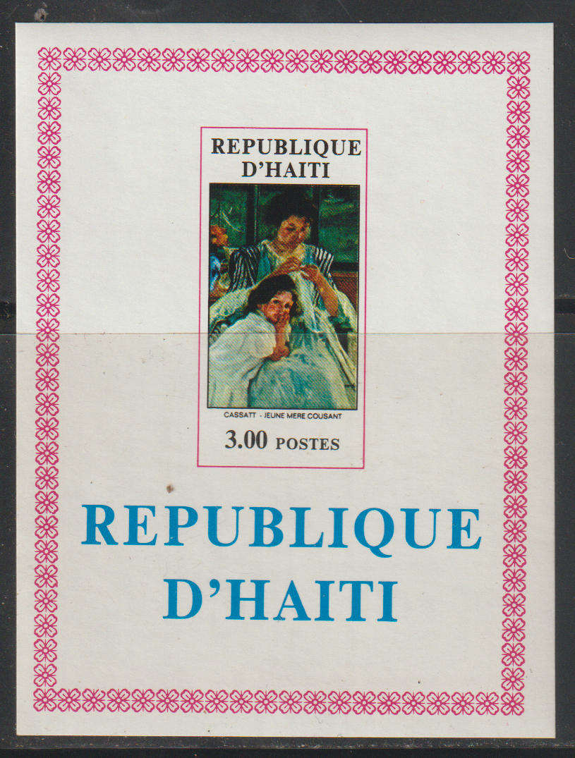 Haiti IMPERF UMM Minisheet Paintings 1971