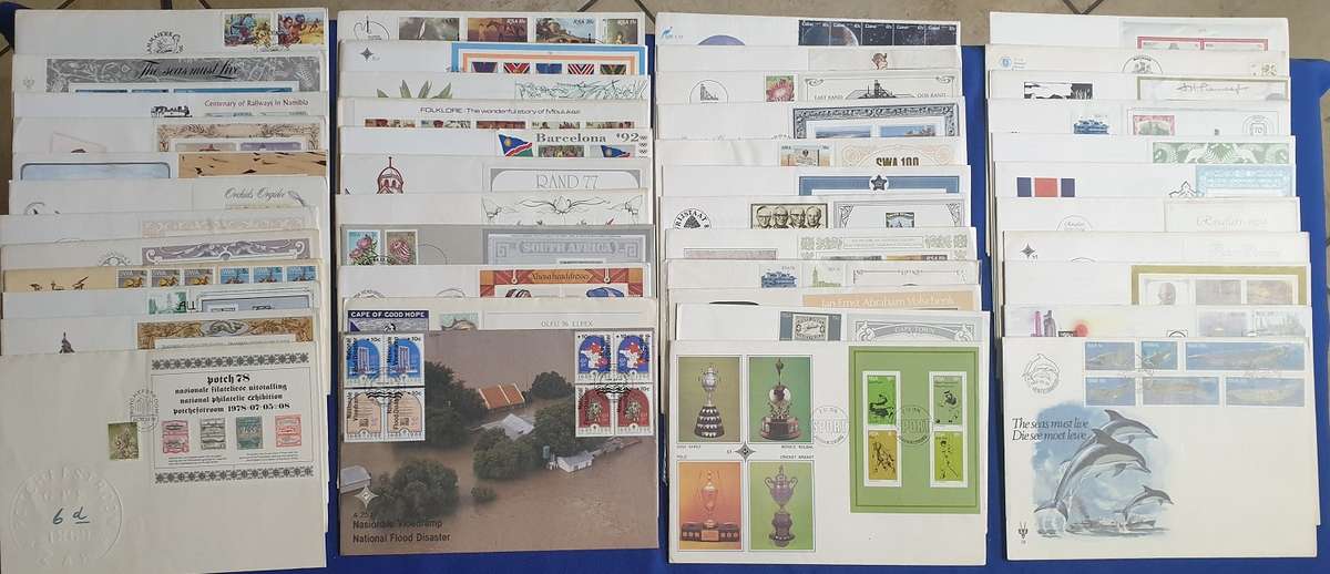46 Mix Large FDC`s at R1.80 Each (SA-SWA-Homelands)