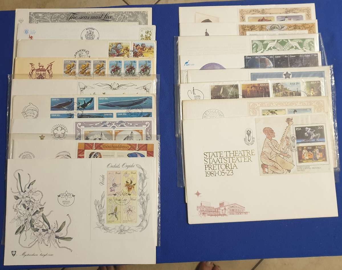 18 Mix Large FDC`s at R1.80 Each (SA-SWA-Homelands)