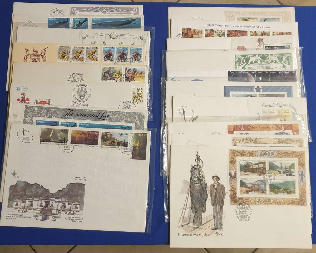 18 Mix Large FDC`s at R1.80 Each (SA-SWA-Homelands)