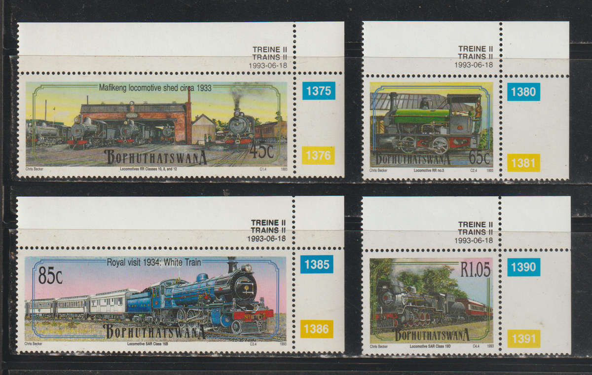 Bophuthatswana UMM Controls Steam Locomotives 1993