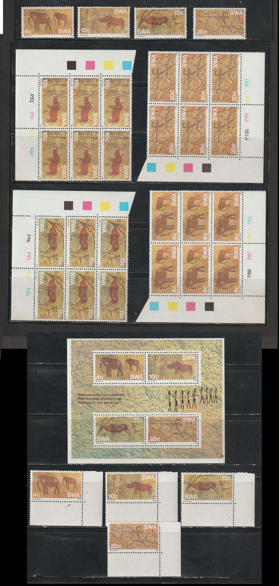 SWA UMM Full Set Rock Paintings of the Bush Men 1976 CV R800