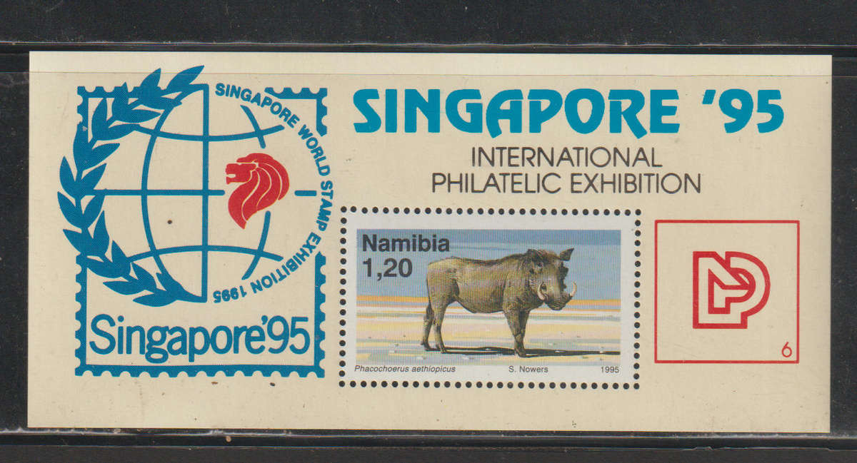 Namibia UMM Minisheet International Stamp Exhibition Singapore 95 Singapore 1995