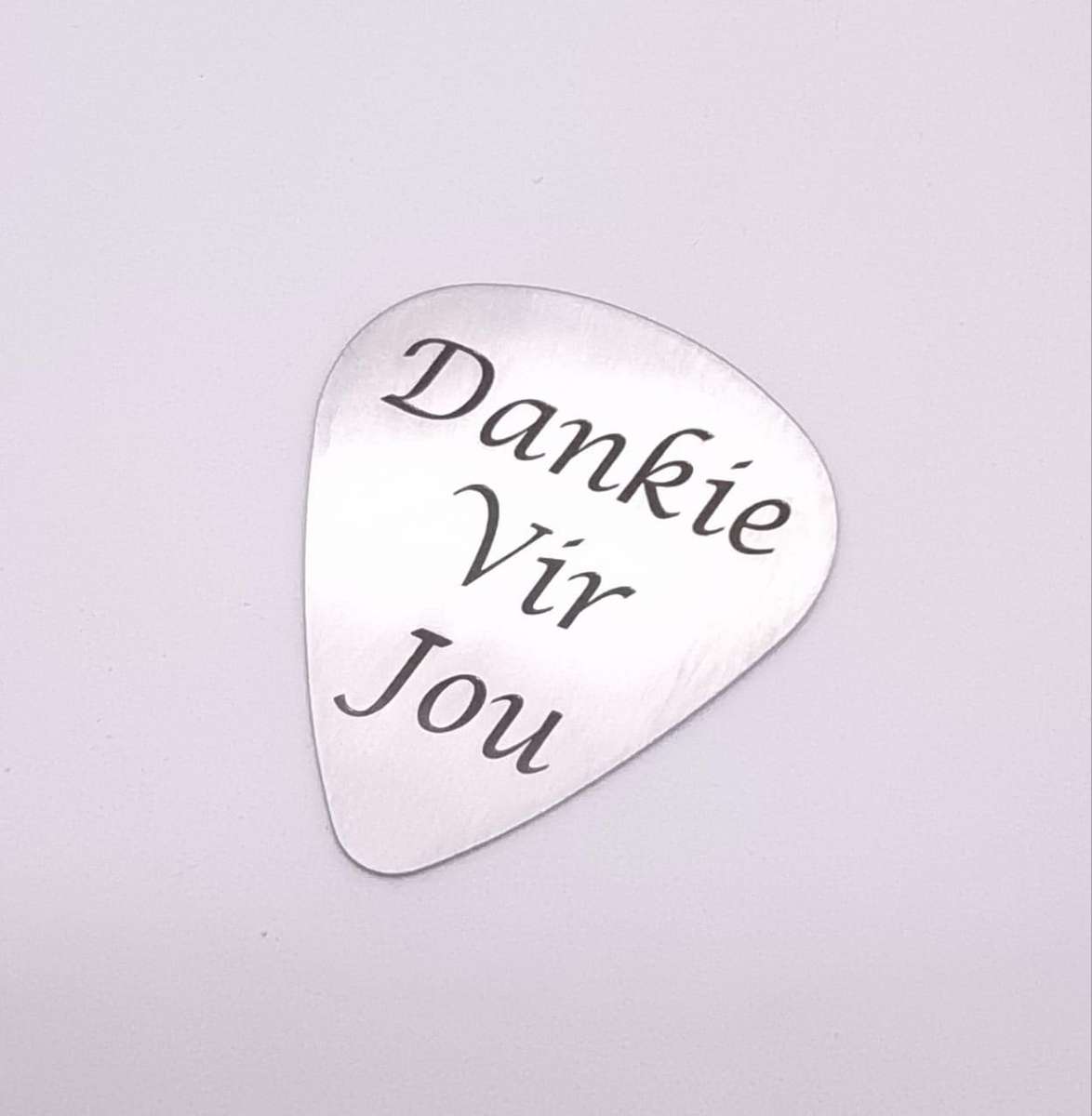 Metal Guitar Pick with Engraving
